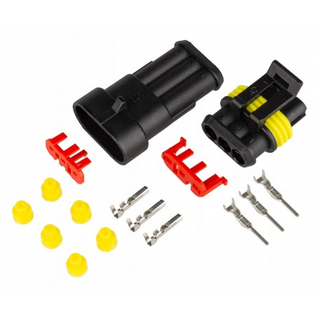 KOSTKA ZŁĄCZE HERMETYCZNE WTYK SUPERSEAL 3 PIN