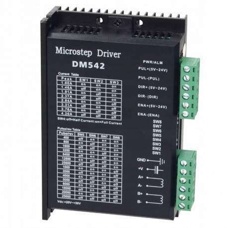 Sterownik silnika krokowego DM542 - 4.2A CNC Soft start