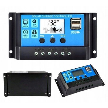 REGULATOR ŁADOWANIA KONTROLER SOLARNY 10A 12/24V