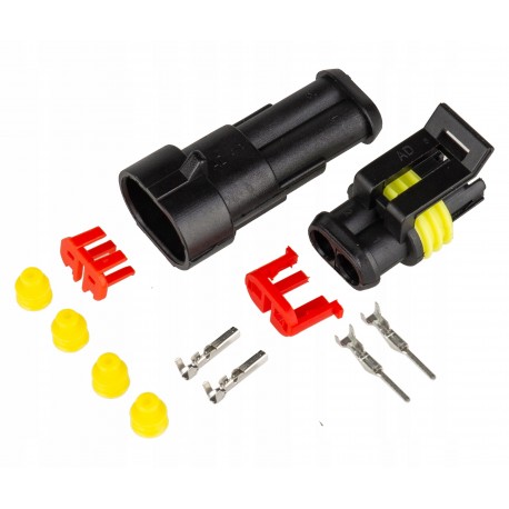 KOSTKA ZŁĄCZE HERMETYCZNE WTYK SUPERSEAL 2 PIN