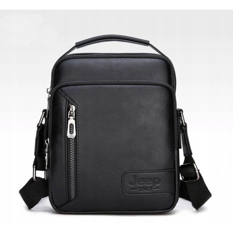 SASZETKA Torba męska LISTONOSZKA CZARNA Vintage