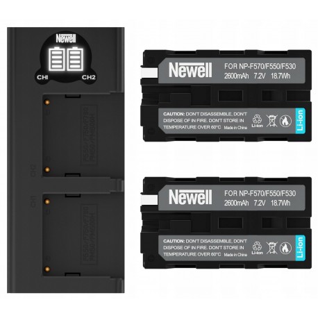 Ładowarka + 2x Akumulator Bateria NP-F570 do Sony
