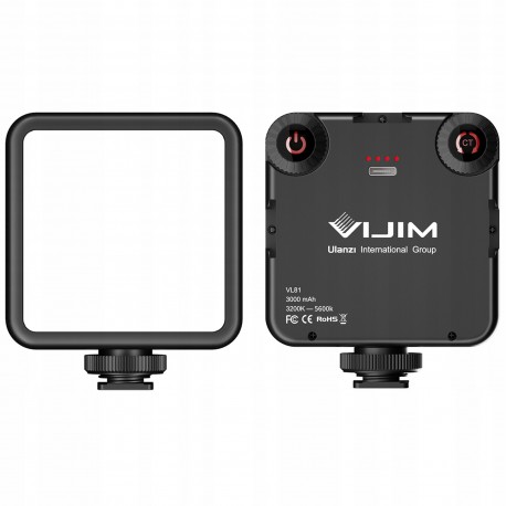 Lampa LED Ulanzi do Zdjęć Filmów Oświetlenie VL81 USB-C Oświetlenie ciągłe