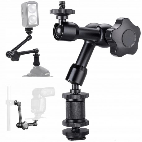Uchwyt na Aparat Lampę Magic Arm do Statywu Ramię Przegubowe 18,5 cm