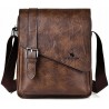 Saszetka Torba na ramię męska Listonoszka Stylowa Vintage na Tablet BRĄZ