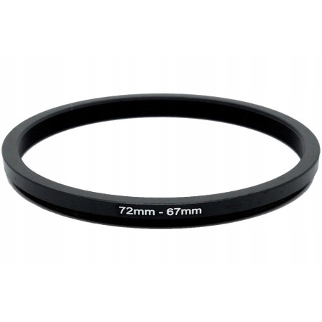 Redukcja filtrowa 72 - 67 mm Przejściówka Adapter STEP DOWN 72mm 67mm 72-67