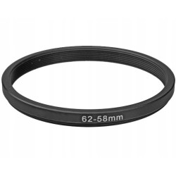 Redukcja filtrowa 62 - 58 mm Przejściówka Adapter STEP DOWN 62mm 58mm 62-58