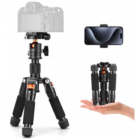 STATYW Fotograficzny KOMPAKTOWY + Głowica 3D K&F Concept Pro MAŁY