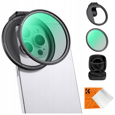 Uchwyt Mocowanie + Filtr Polaryzacyjny CPL HMC 67mm do Telefonu Smartfona