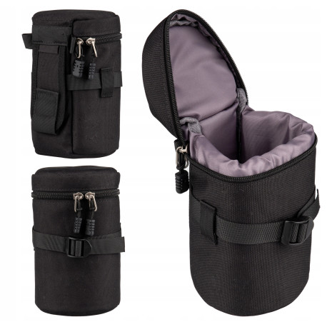 Pokrowiec Futerał Etui na obiektyw Wodoodporny TORBA 19x11cm GRUBY